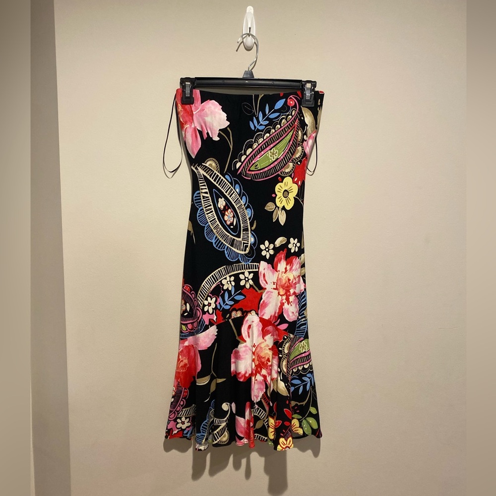 Vintage Funky Strapless Cache Dress